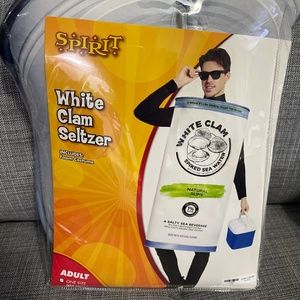 White Clam Seltzer Adult  costume